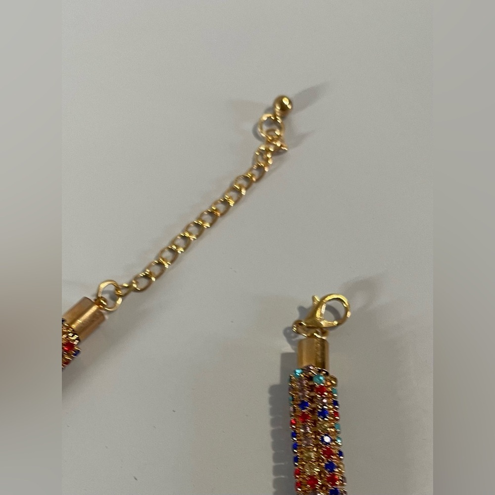 NEW Multicolor Beaded Necklace and Earring Set - Picture 4 of 4